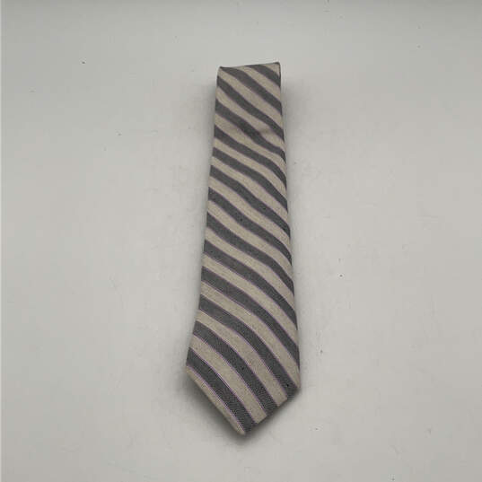 NWT Mens Multicolor Striped Adjustable Four-In-Hand Pointed Neck Tie image number 1