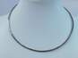 James Avery Retired 925 Hammered Textured Choker Collar Tension Hooks Necklace 13.3g image number 1