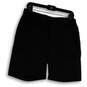 Womens Black Flat Front Slash Pockets Regular Fit Golf Chino Shorts Size 6 image number 1
