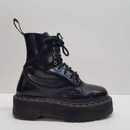 Dr. Martens Black Leather Platform 8 Eye Boots Women's Size 5