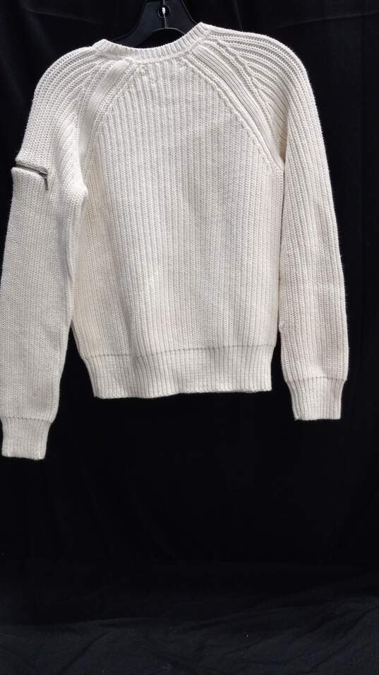 Tommy Hilfiger Jeans Women's Cream Colored Knit Sweater Size M image number 2