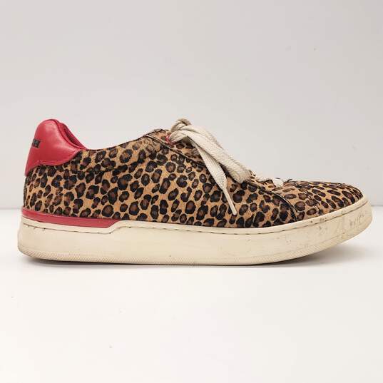 Coach Lowline Luxe Leopard Print Low Top Casual Sneaker Women's Size 8.5B image number 2