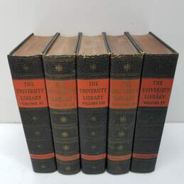Antique 1936 The University Library 5 Books Lot A
