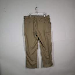 Mens Regular Fit Slash Pockets Flat Front Chino Pants Size 40x32 alternative image