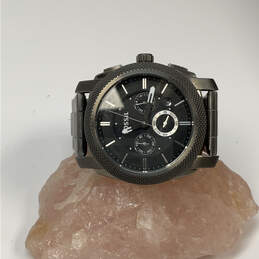 Designer Fossil Machine Chronograph Black Round Dial Analog Wristwatch