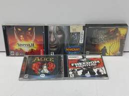 5pc Set of Assorted PC Video Games