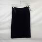 Authenticated Oscar De La Renta Black Velvet Skirt Women's Size 6 image number 4
