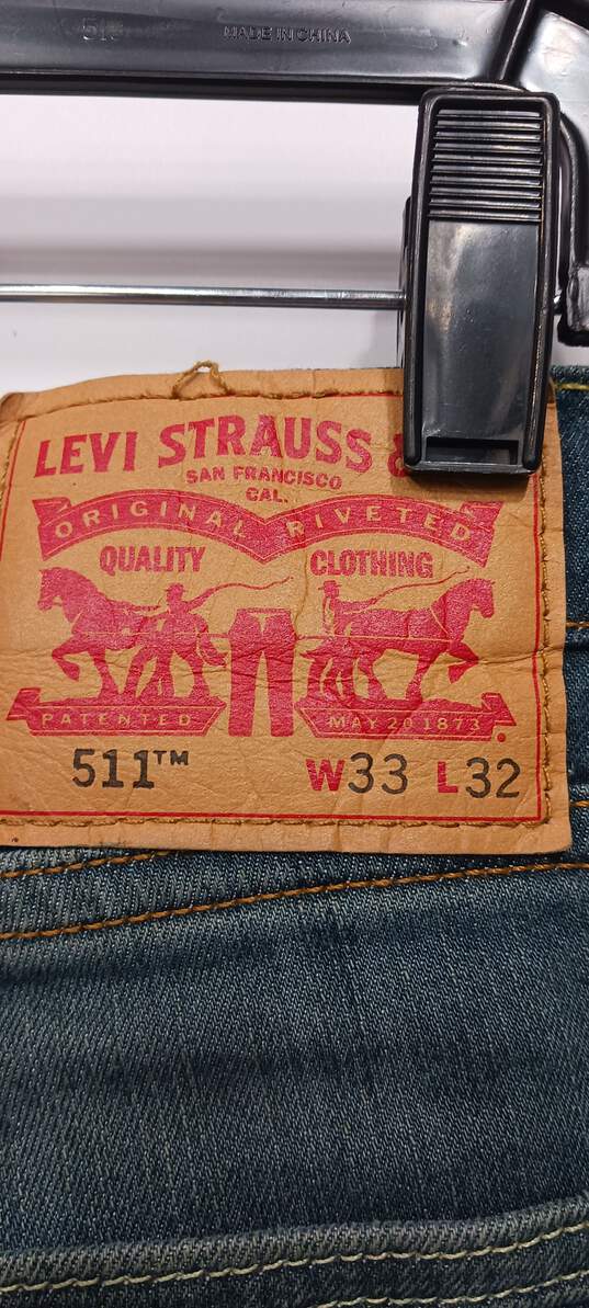 Men’s Levi’s 511 Wide-Leg Jeans Sz 33x32 image number 3