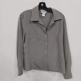 Pendleton Gray Long Sleeve Button Up Shirt Size 16