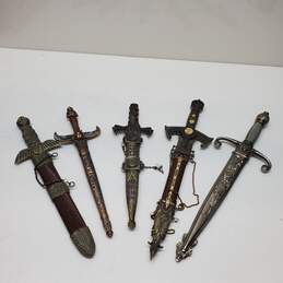 Lot of 5 Cosplay Daggers and Knives