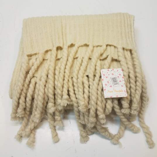 Free People Ivory Women's Knitted Scarf image number 2