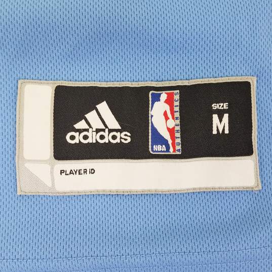 Adidas Men's L.A. Clippers Baby Blue Warm Up V-Neck Jersey Sz. M image number 4