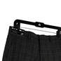 NWT Mens Gray Plaid Stretch Flat Front Pockets Dress Pants Size 30x30 image number 1