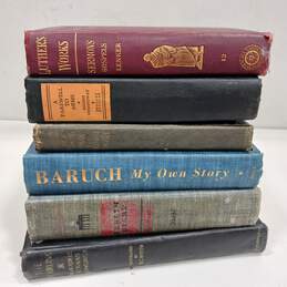 6pc Set of Assorted Vintage Hardcover Books