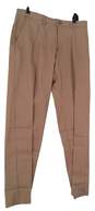NWT Mens Khaki Flat Front Straight Leg Formal Dress Pants image number 1
