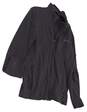 Mens Black Long Sleeve Pockets Full Zip Fleece Jacket Size Medium image number 2