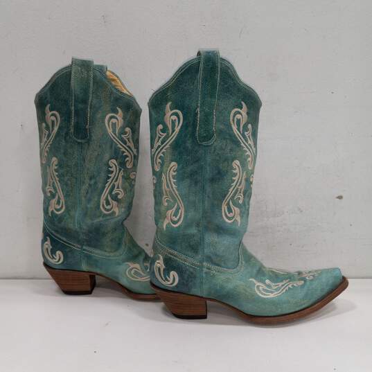 Corral Green Western Women's Boots Size 10M image number 4