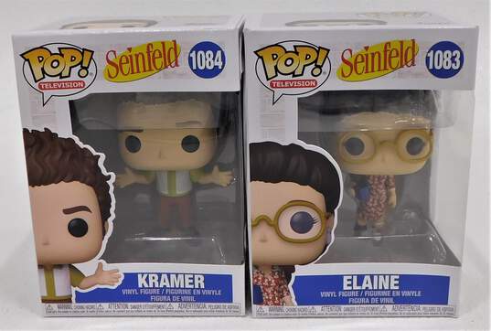 Funko Pop Television Seinfeld Elaine 1083 & Kramer 1084 Lot image number 1