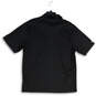 Mens 363807-060 Black Short Sleeve Spread Collar Golf Polo Shirts Size L image number 2