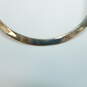 Artisan 925 Modernist Curved Flat Tension Hook Collar Necklace 30.7g image number 6