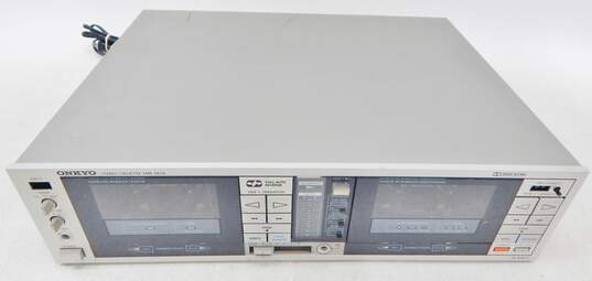 VNTG Onkyo Brand TA-RW11 Model Stereo Cassette Tape Deck w/ Power Cable (Parts and Repair) image number 2