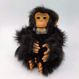 2005 Fur Real Friends Hasbro Interactive Cuddle Chimp Animated Monkey