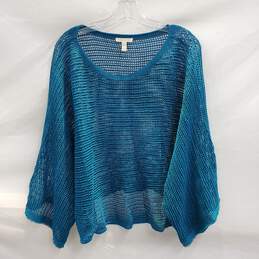 Eileen Fisher Organic Linen Sheer Knit Sweater Size XL