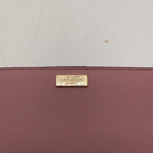 Kate Spade Womens Pink Leather Card Holder Magnetic Snap Bifold Wallet image number 5