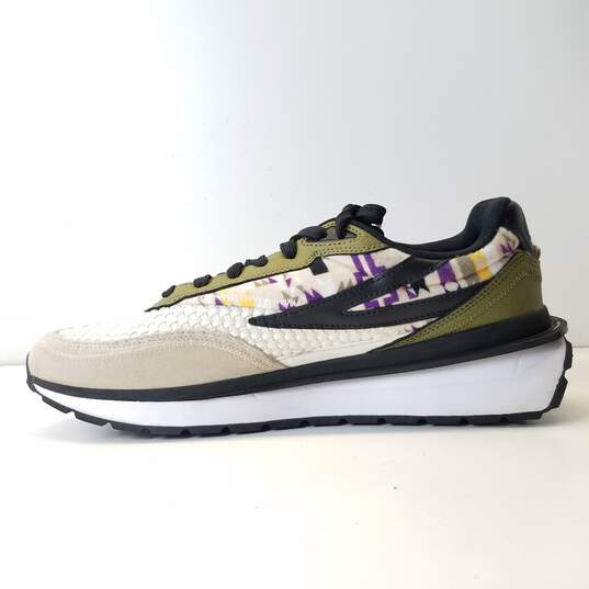 Fila Men's Renno Woven Beige/Olive Running Shoes Sz. 10.5 image number 2