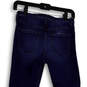 Womens Blue Denim Medium Wash Distressed Pockets Skinny Leg Jeans Size 25 image number 4