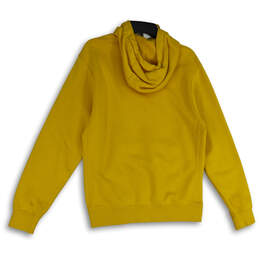 Mens Yellow Long Sleeve Kangaroo Pocket Pullover Hoodie Size Small alternative image