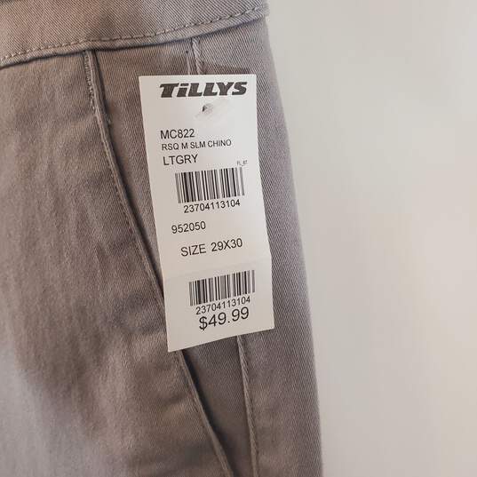 Tillys RSQ Men Gray Slacks Pants 29 NWT image number 4