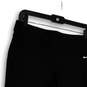 Womens Black Flat Front Straight Leg Stretch Capri Pants Size Medium image number 3