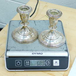 Fisher Weighted Sterling Silver 379 Candlesticks 680 grams