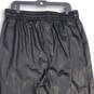 Womens Black Leather Elastic Waist Slash Pocket Jogger Pants Size XL image number 4