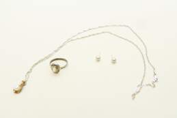 925 Pearl, Cat's Eye & Diamond Accent Jewelry