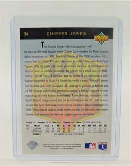 1992 HOF Chipper Jones Upper Deck Star Rookie Atlanta Braves alternative image