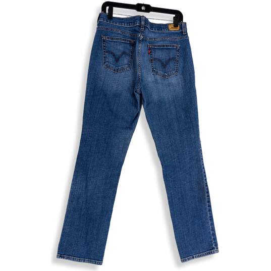 Levi Strauss & Co. Womens Blue Denim Medium Wash Straight leg Jeans Size 8 image number 2