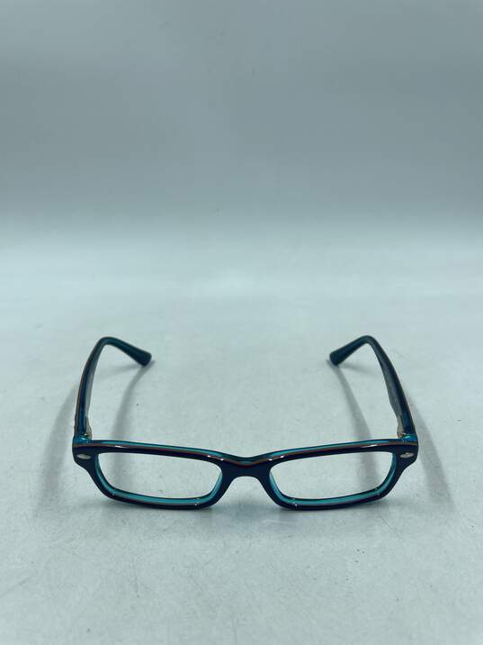 Ray-Ban Blue Rectangle Eyeglasses image number 2