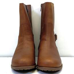 UGG Keppler Moto Shearling Lined Brown Leather Zipper Boots Womens Size 7 alternative image