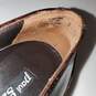 Paul Green Brown Patent Leather Loafers Size 7 image number 2