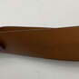 NWT Mens 35016 Brown Leather Adjustable Metal Buckle Waist Belt Size 38 image number 4