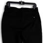 Womens Black Flat Front Slash Pocket Straight Leg Dress Pants Size 8 image number 4