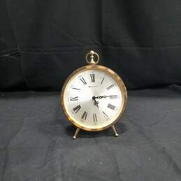 Vintage Bulova Brass Shelf Clock