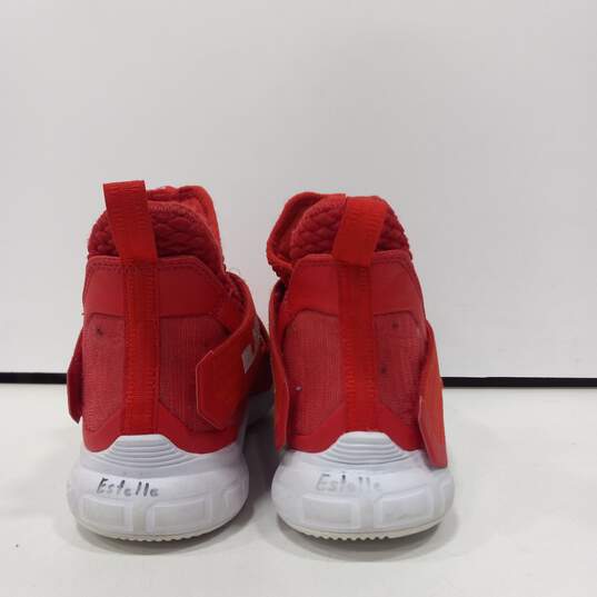 LeBron Soldier 12 TB Men's Red Basketball Shoes Size 6.5 image number 3