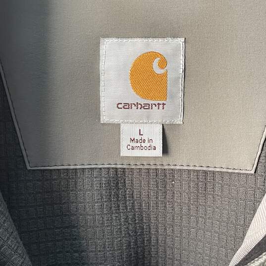 Carhartt Men's Gray Nylon Utility Jacket Size L image number 3