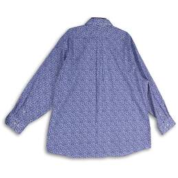 Lauren Ralph Lauren Mens Blue Floral Collared Button-Up Shirt Size 18 1/2 34/35 alternative image