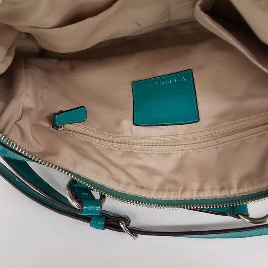 Coach Turquoise & Tan Satchel image number 3