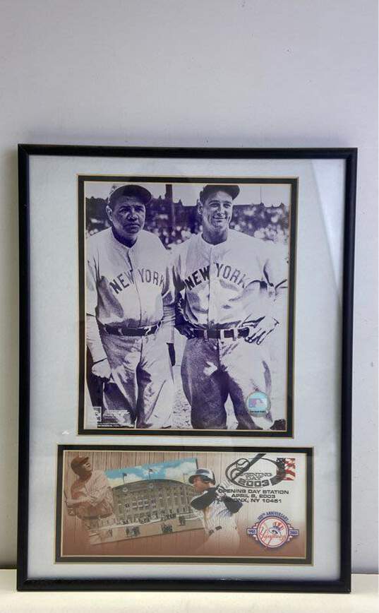 Framed & Matted New York Yankees Collectible Commemorating the 100th Opening Day image number 1