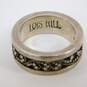 Lois Hill 925 Granulated Dots Swirls Chunky Band Ring 8.2g image number 1